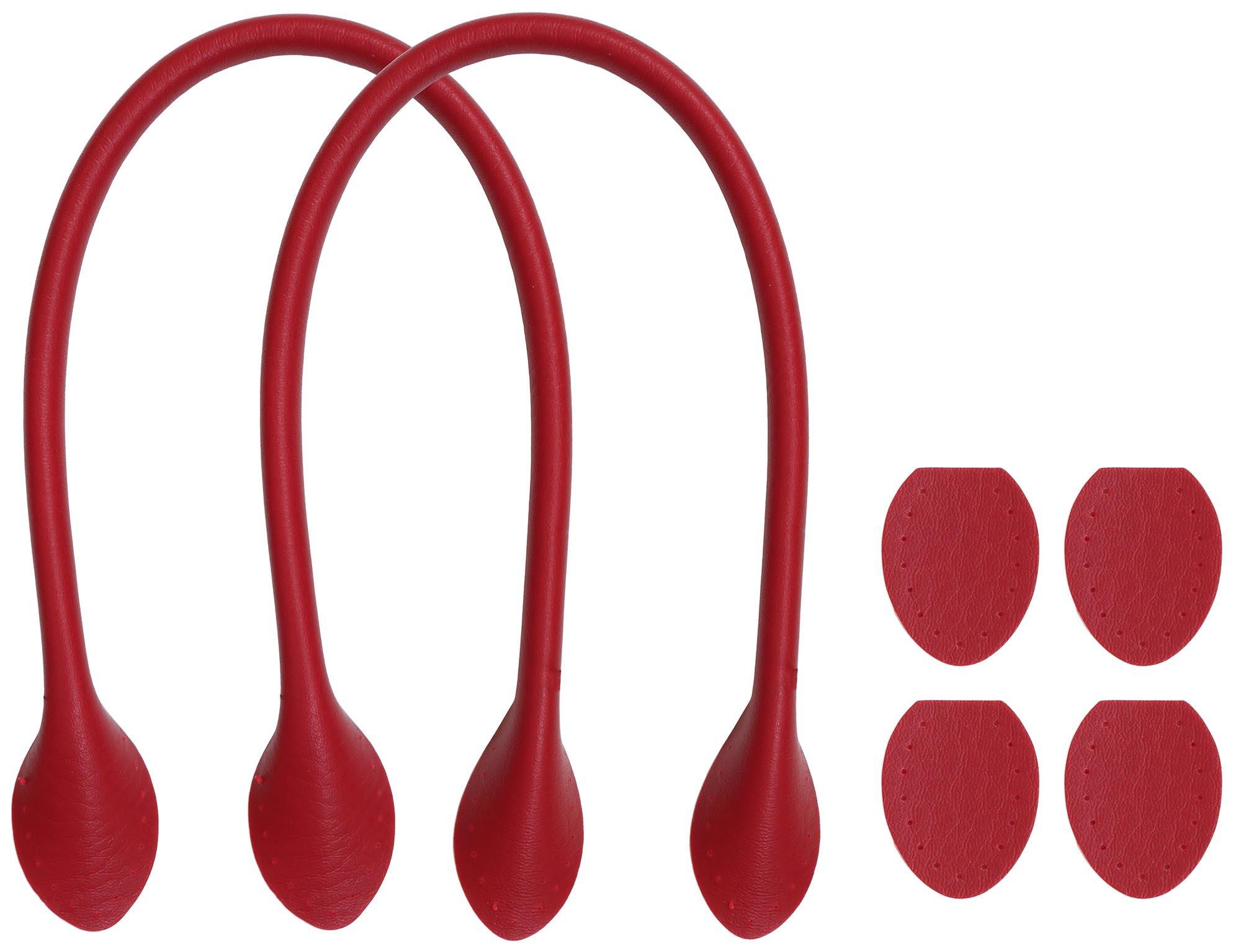 INAZUMA Synthetic Leather Handle Approx. 40cm Red YAH407-2