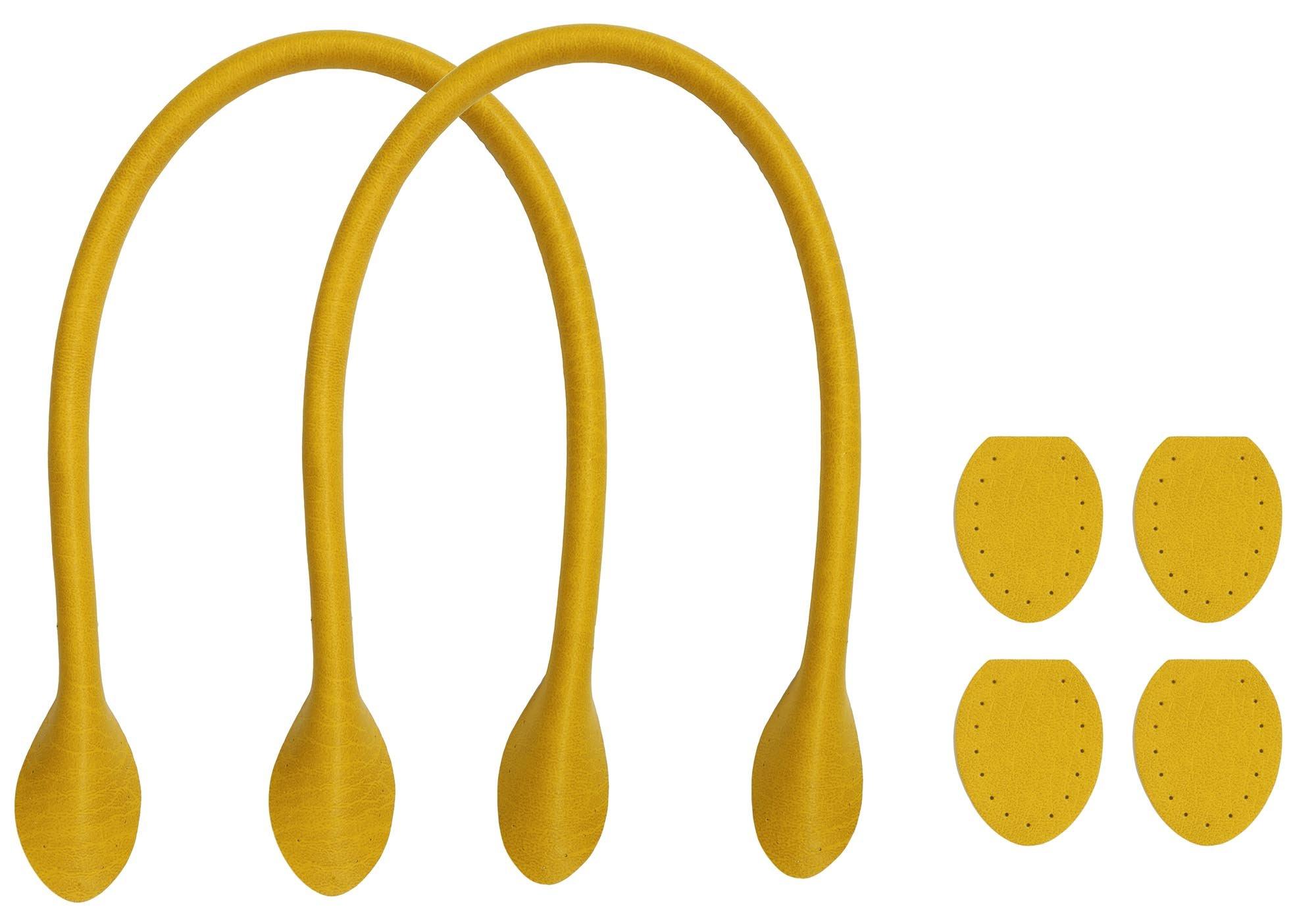 Inazuma INAZUMA Synthetic Leather Handle Approx. 40cm Mustard YAH40-6 Craft Supplies