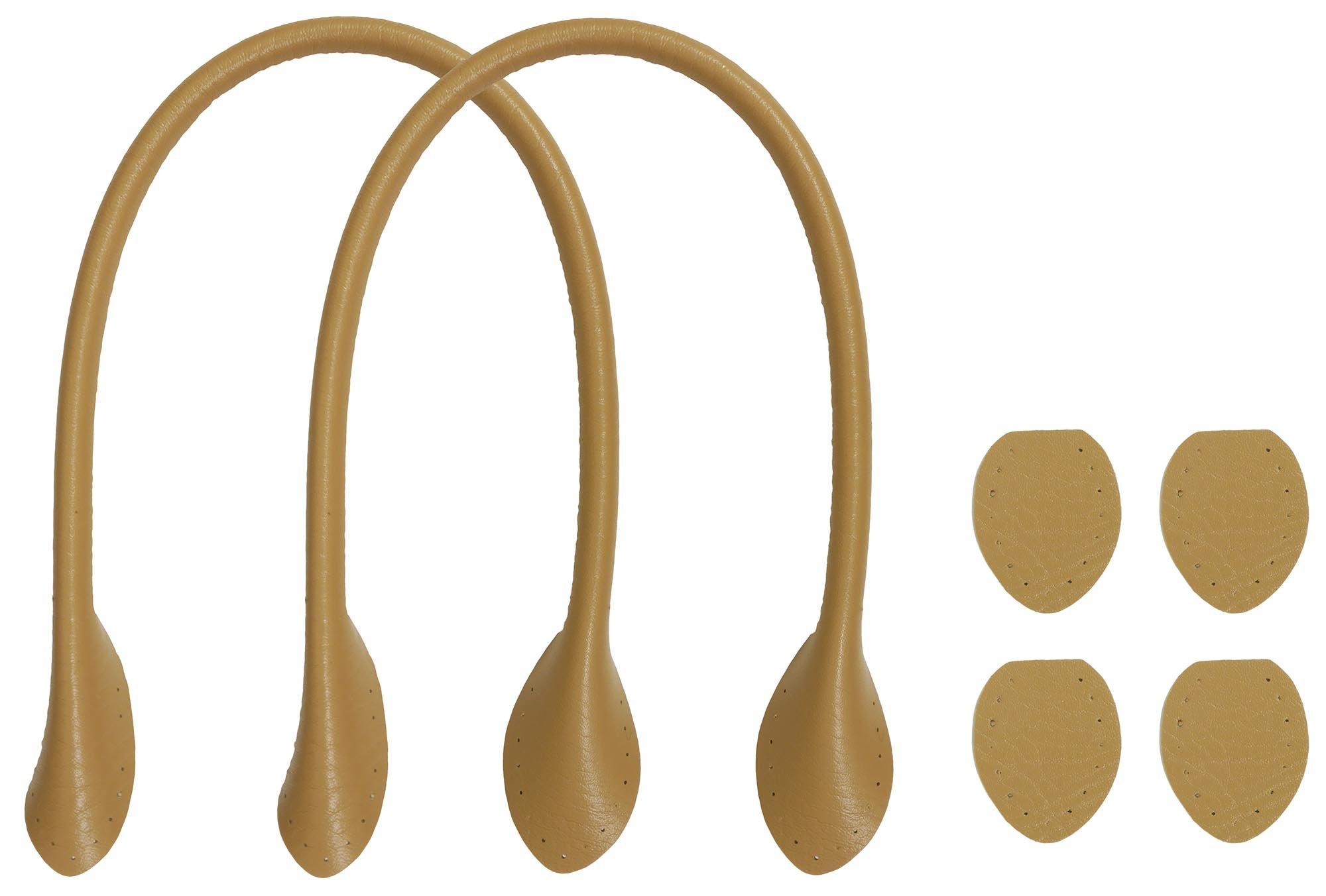 Nippon Chuko INAZUMA Synthetic Leather Handles (2 pcs) Approx. 40cm (16in) Matte Gold YAH40-92 Craft Supplies