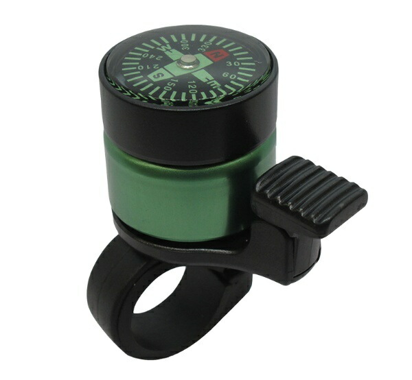 TB-NC1 Mini Compass Bell, Anodized Green