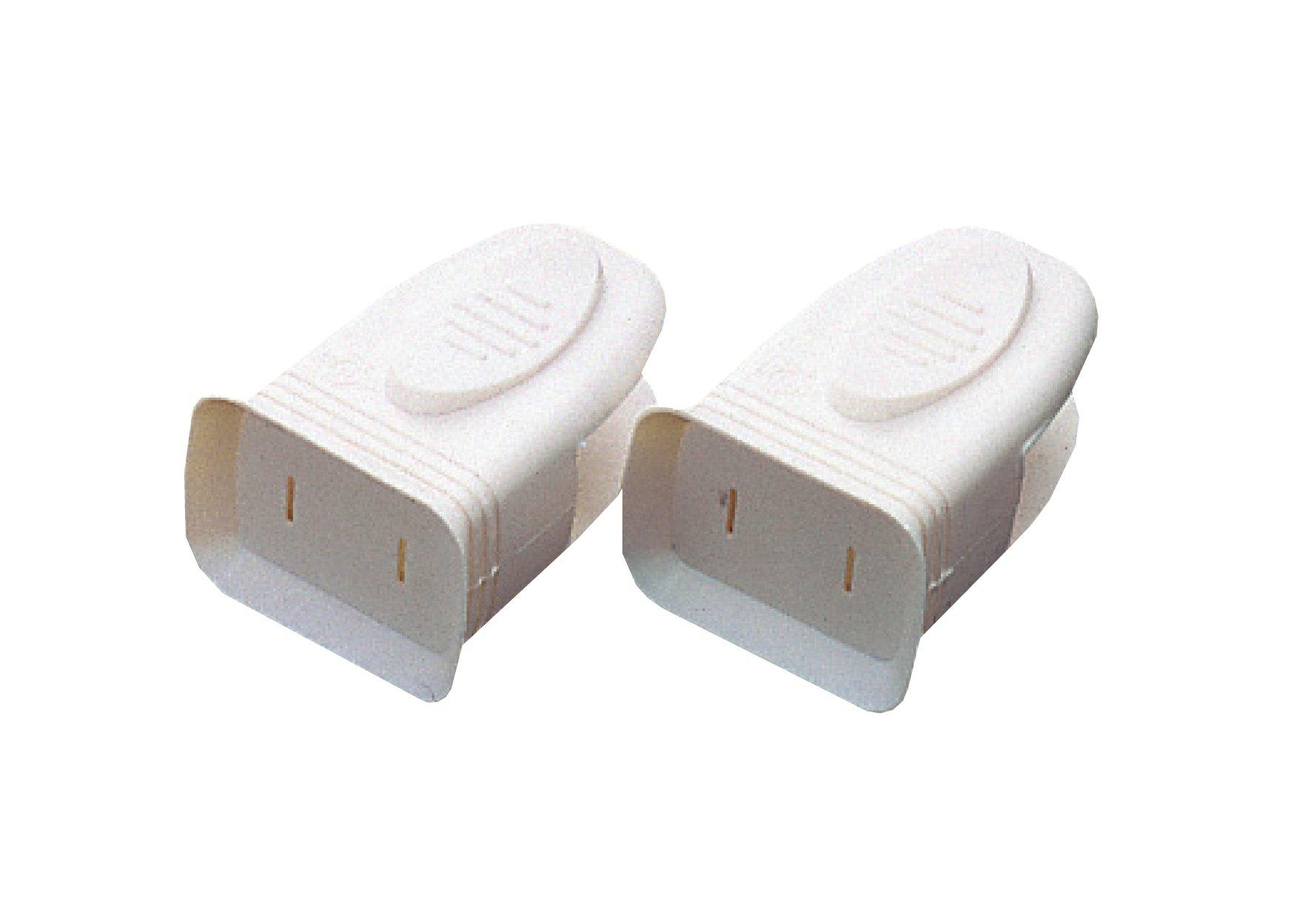 Asahi Denki Kasei Smile Kids Outlet Cover Easy-Grip Safety Plug Cover 2-Pack White AKN-08