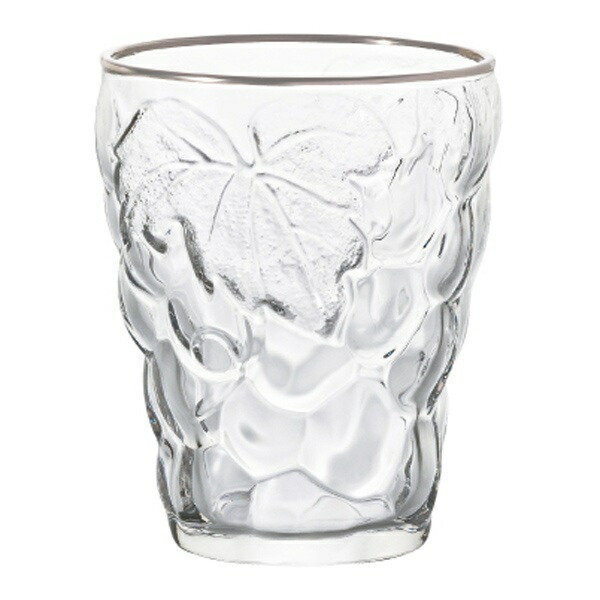 ADERIA Glass Cup Tumbler Grape Glass 260ml Platinum Ring Made in Japan 3292