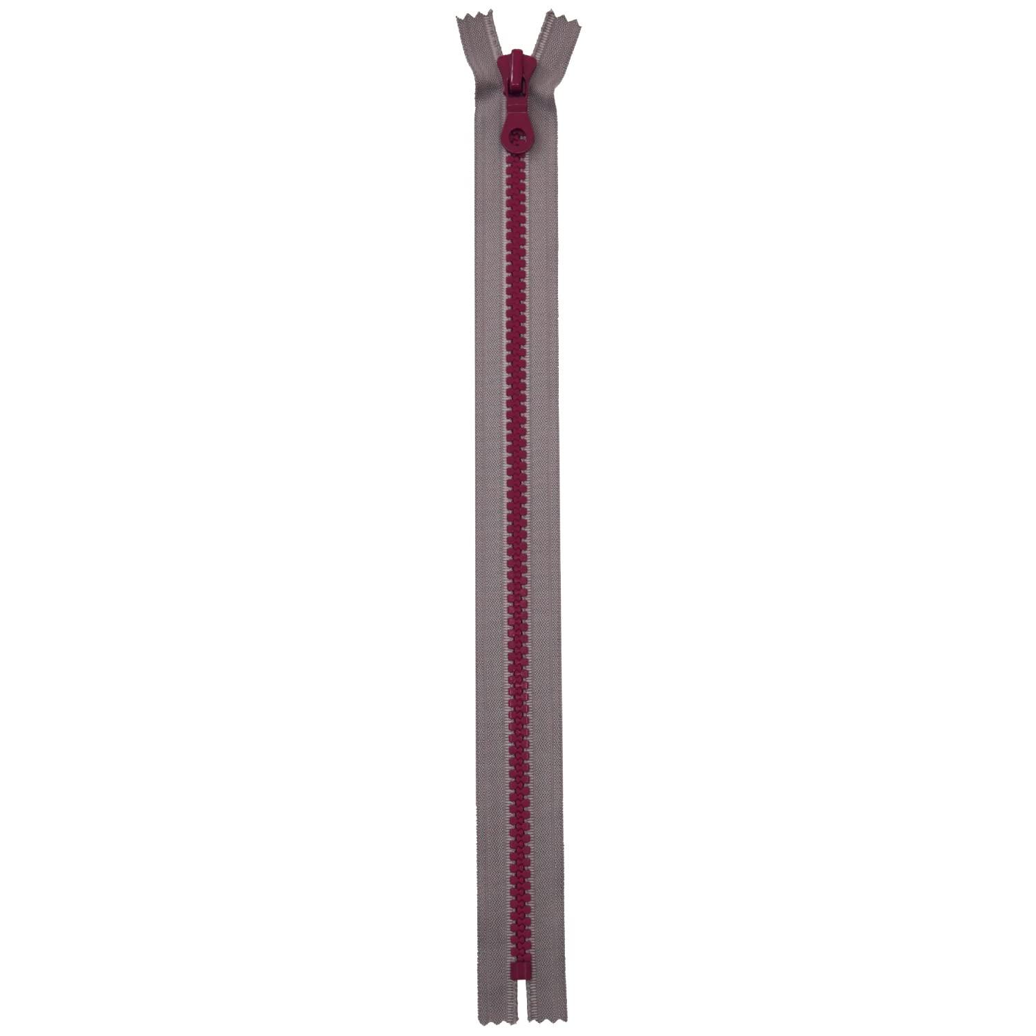 KIYOHARA HAND MADE COLLECTION Two-Tone Zipper 40cm Gray/Purple HM-10V40BL #XF892