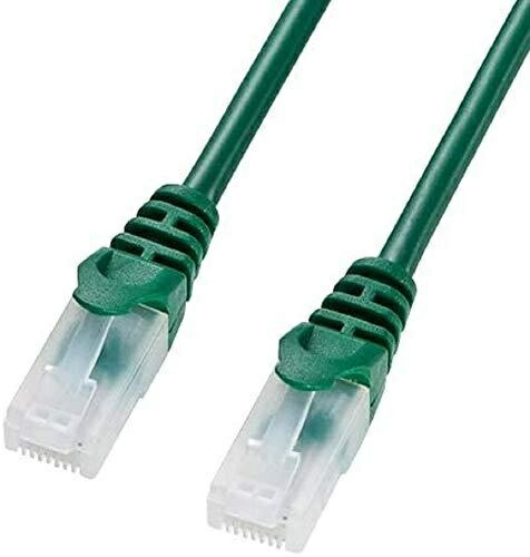 Sanwa Supply CAT5e LAN Cable with Clip-Proof Design, 3m, Green LA-Y5TS-03G