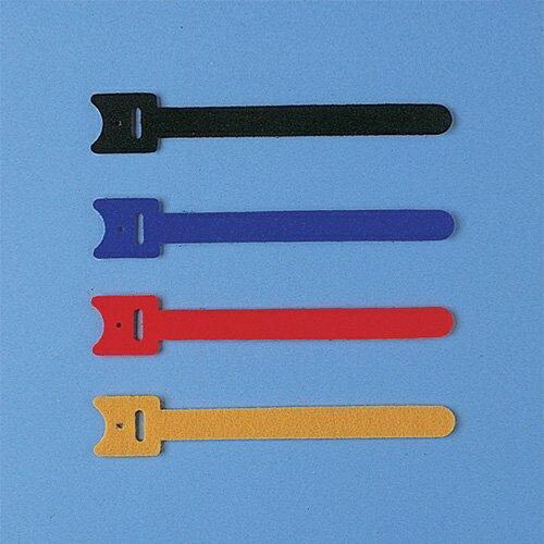 Sanwa Supply Cable Ties (Velcro) S Size Blue, Black, Red, Yellow 1 Each