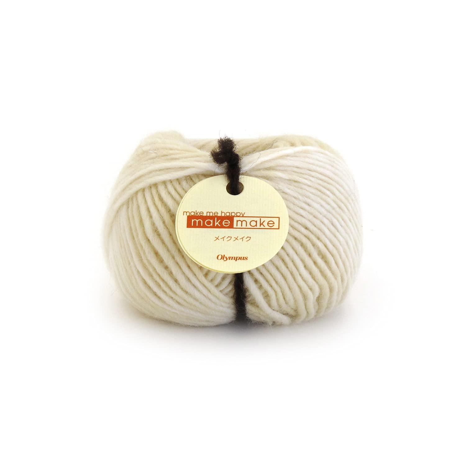 Olimpas Silk Make Make Yarn Medium Weight Col.1 White Series 25g Approx. 62m