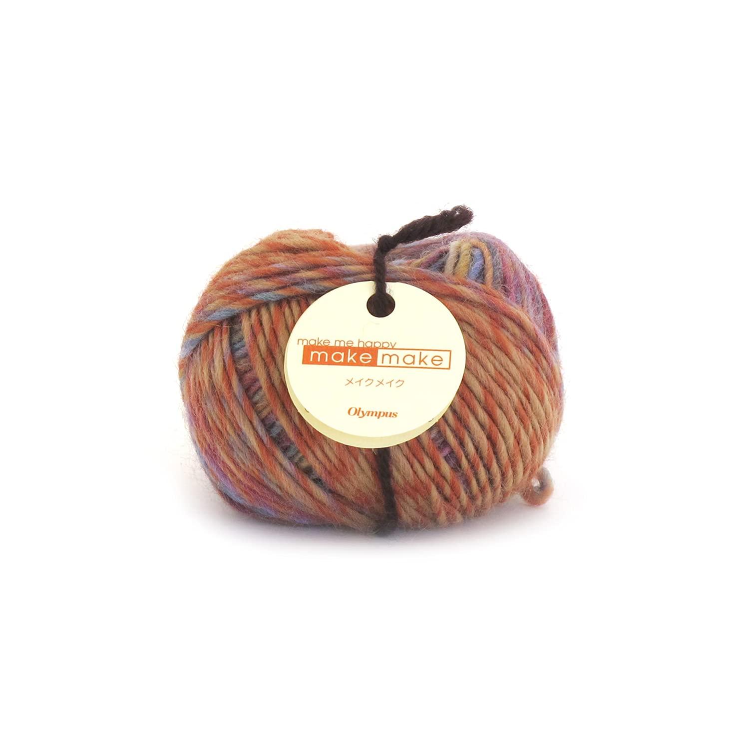 Olimpas Silk Make Make Yarn Medium Weight Col.20 Orange Family 25g Approx. 62m