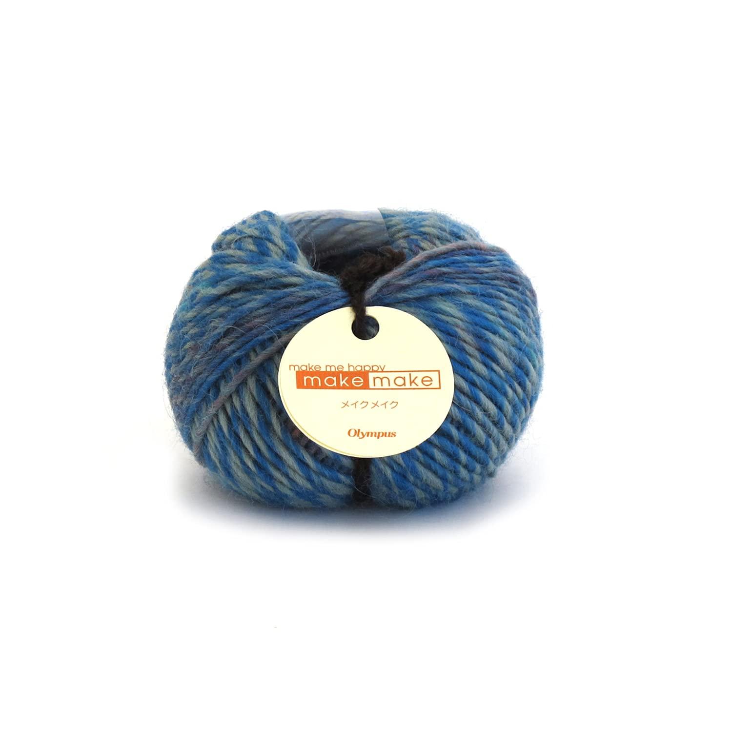 Olimpas Silk Make Make Yarn Medium Weight Col.25 Blue Family 25g Approx. 62m