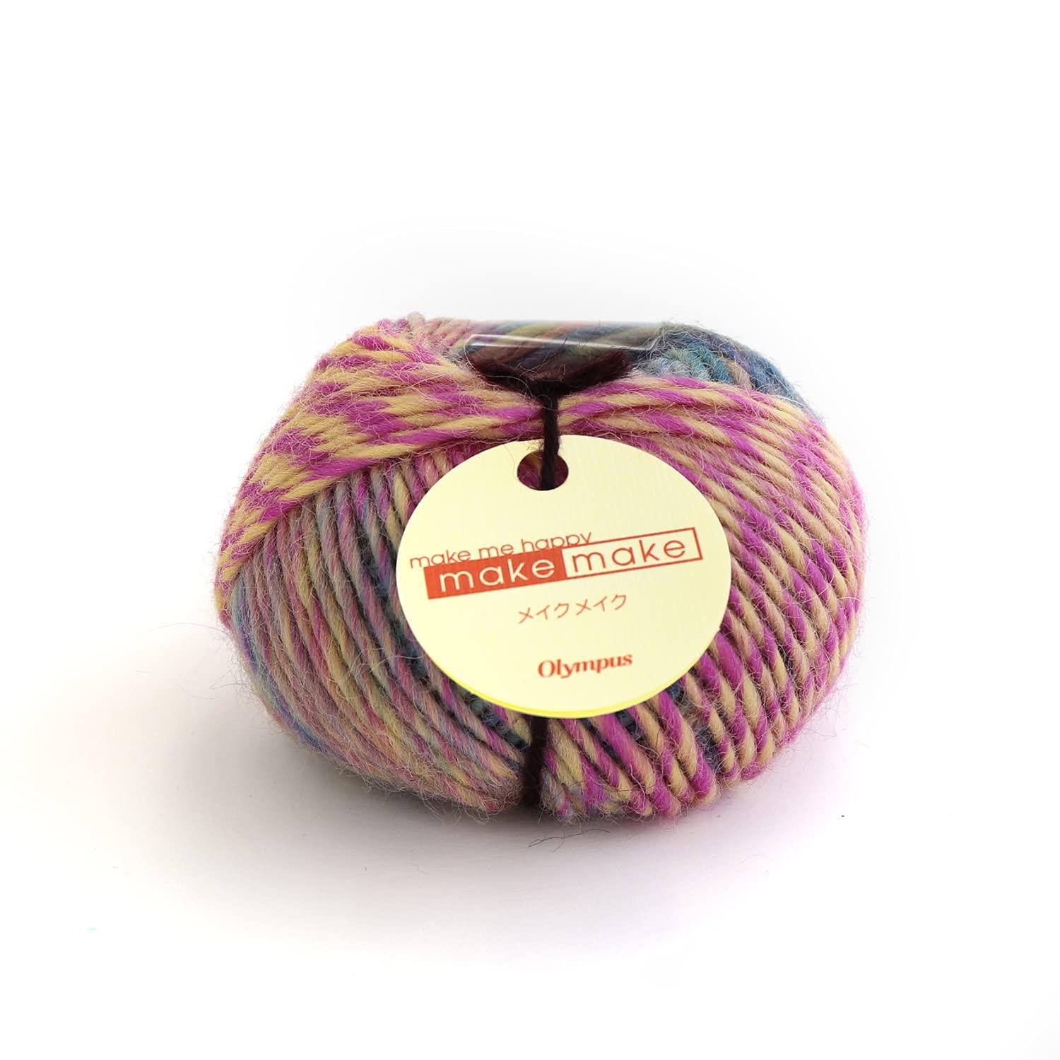 Olimpas Silk Make Make Yarn Medium Weight Col.27 Red Series 25g Approx. 62m