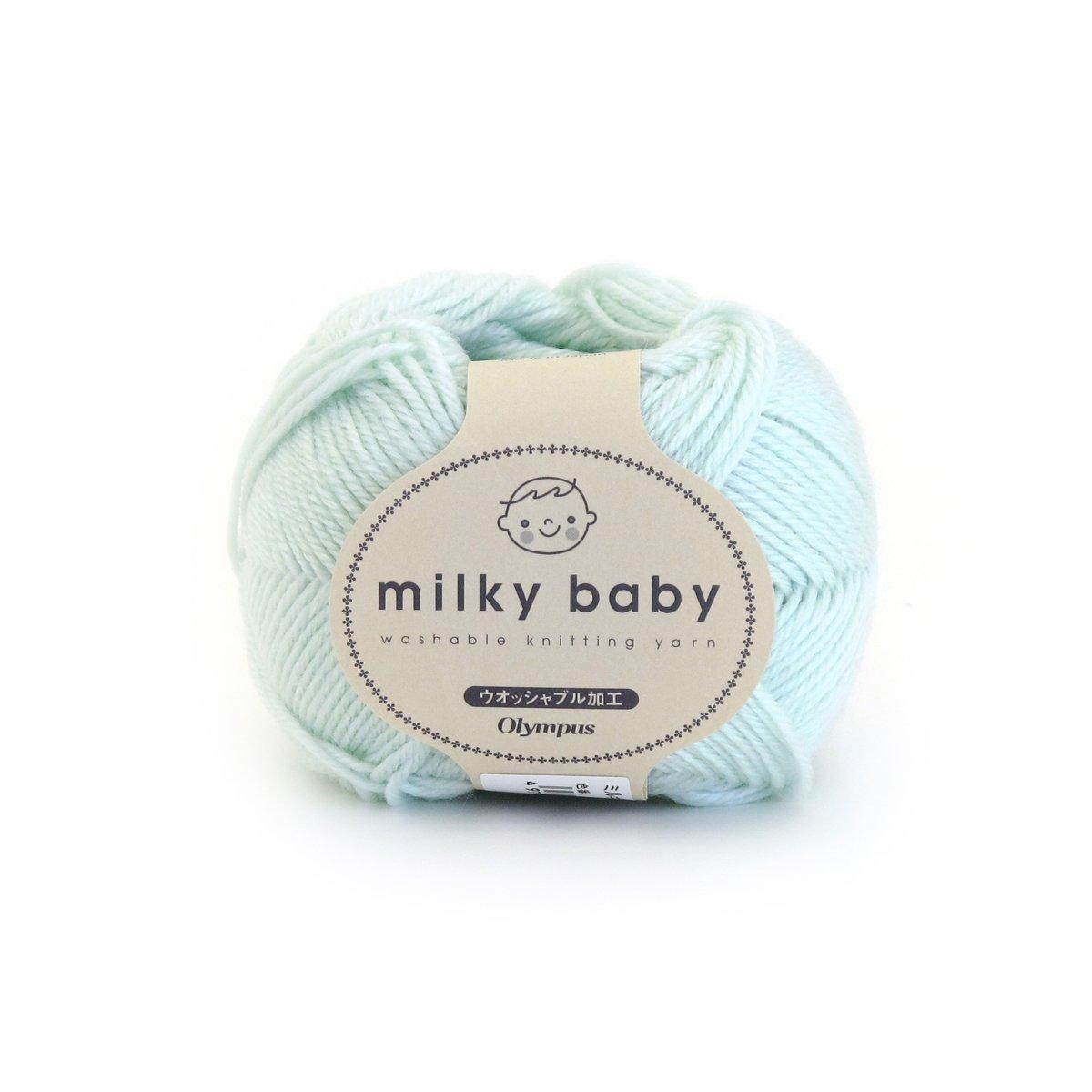 Olimpas Silk Milky Baby Yarn Medium Weight Col.10 Yellow-Green Tone 40g Approx. 114m