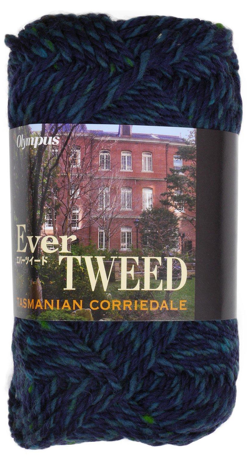 Olimpas Silk Ever Tweed Yarn, Extra Thick, col.64 Blue Family, 40g (approx. 78m)