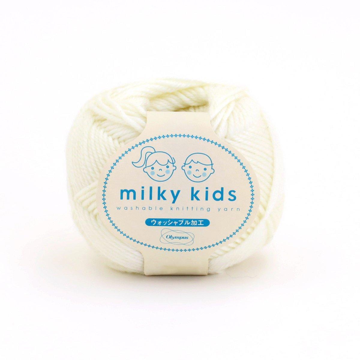 Olimpas Silk Milky Kids Yarn Medium Weight Col.51 White Series 40g Approx. 98m