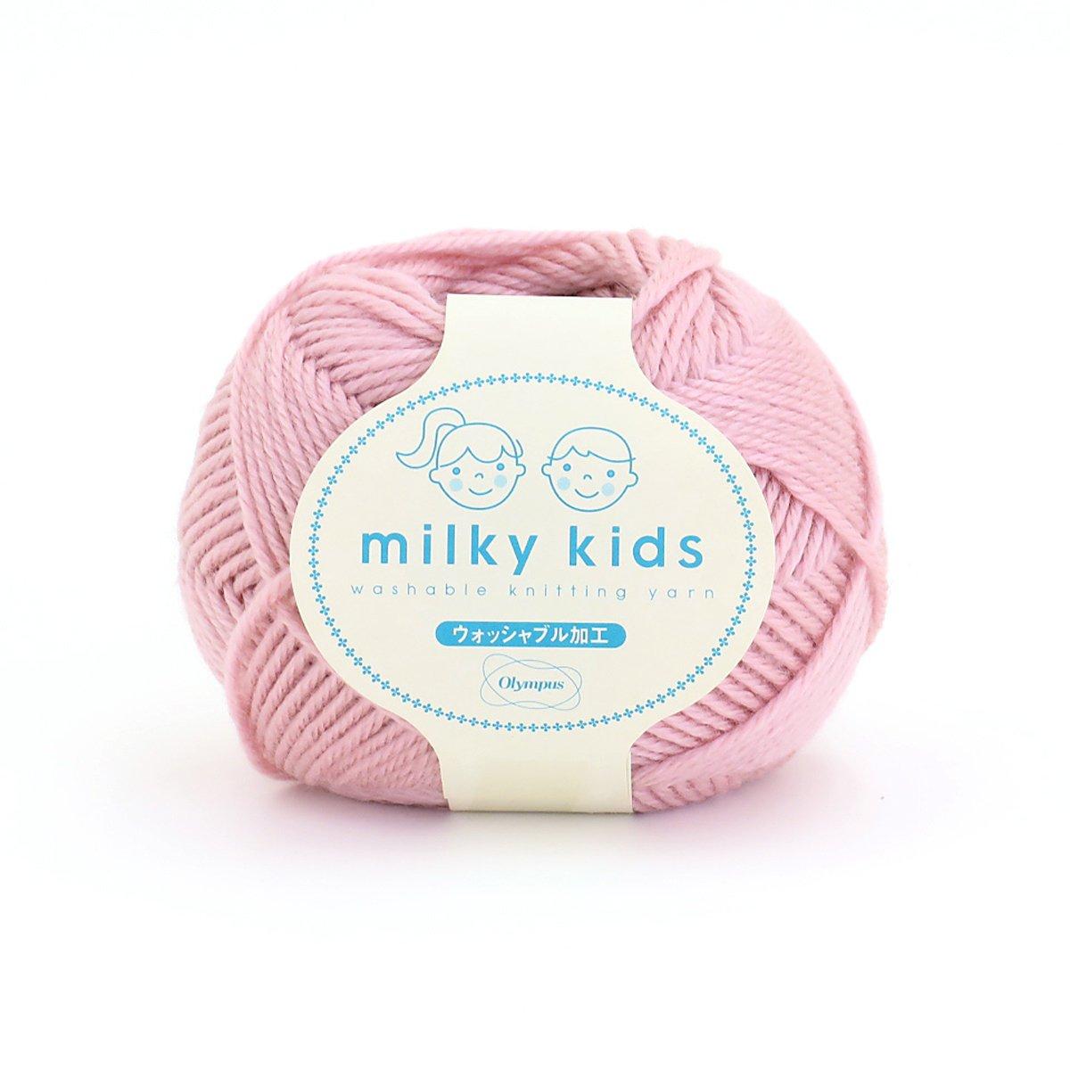 Olimpas Silk Milky Kids Yarn Medium Weight Col.57 Pink Family 40g Approx. 98m
