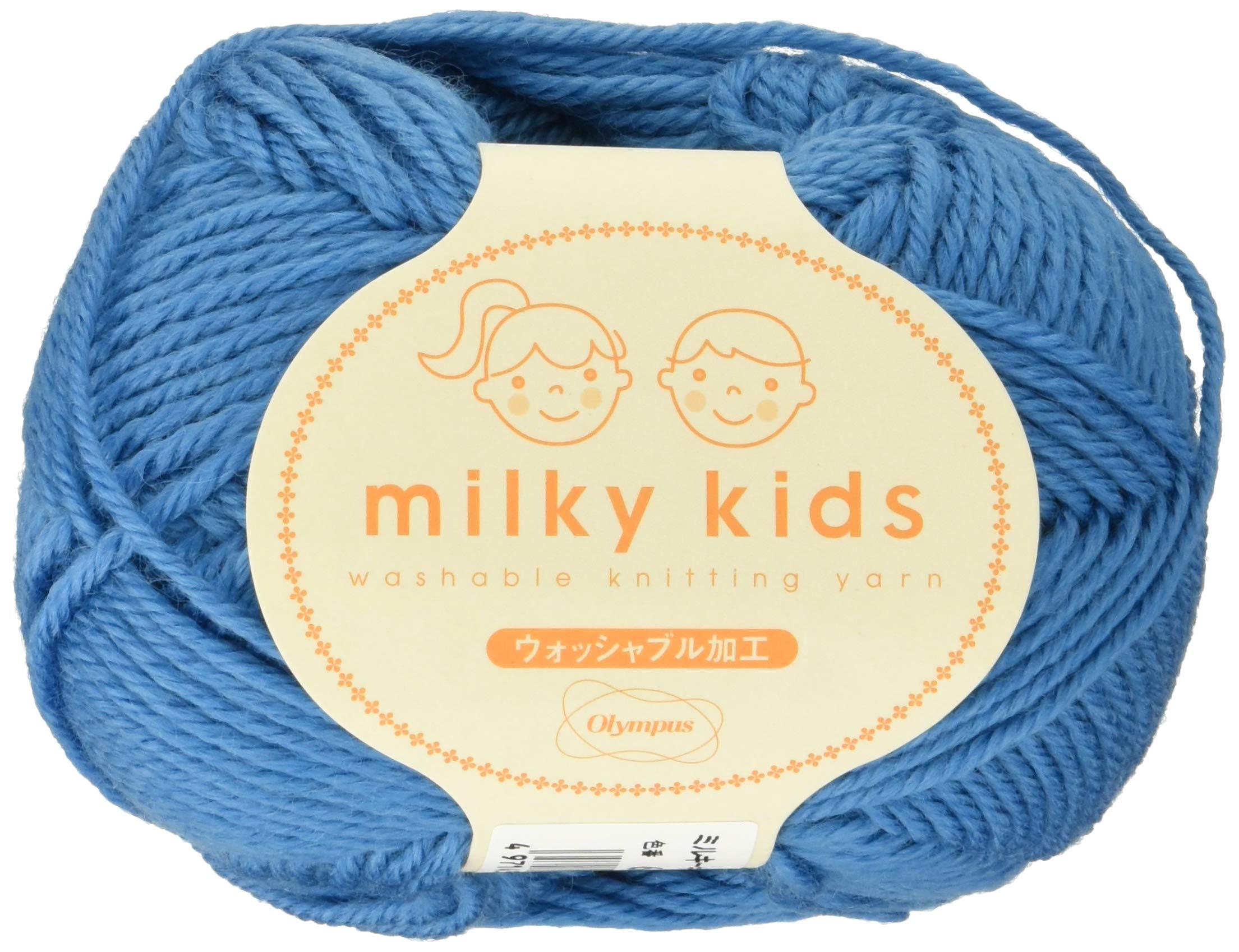 Olimpas Silk Milky Kids Yarn Medium Weight Col.66 Light Blue Family 40g Approx. 98m