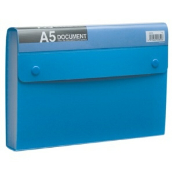 King Jim Document File Economy Type 13-Pocket A5 Blue 2254-B