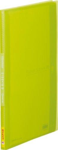 King Jim Clear File Simples Transparent Side-In 40-Pocket A4 Vertical Yellow-Green 187TSPW-YG