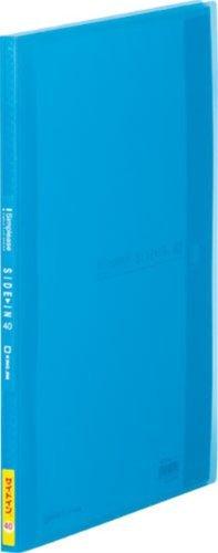 King Jim Clear File Simples Transparent Side-In 40-Pocket A4 Vertical Blue 187TSPW-B