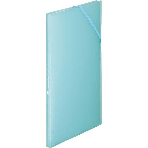 King Jim Clear File Holder-In 8-Pocket A4 Vertical Light Blue 6171TW-LB