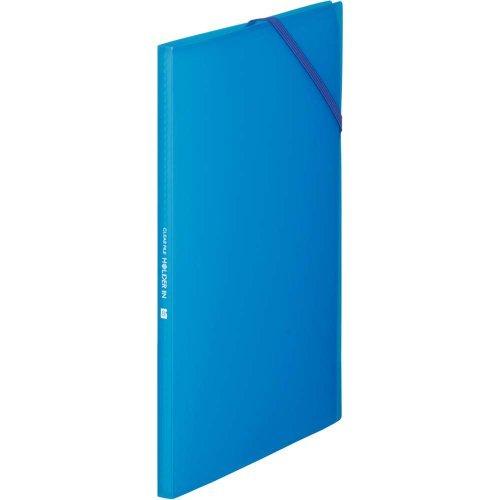 King Jim Clear File Holder-In 8-Pocket A4 Vertical Blue 6171TW-B