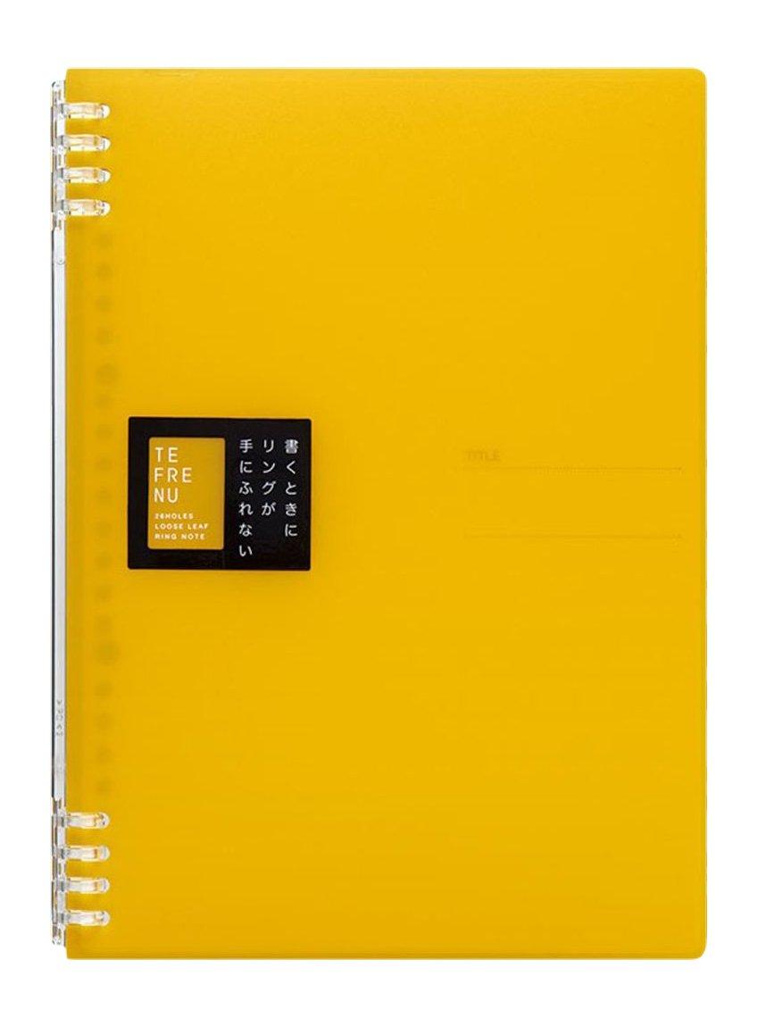 King Jim Ring Notebook Tefren 26-Hole B5 Vertical Yellow 9855TTE-Y