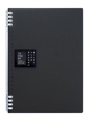 King Jim Ring Notebook Tefren 26-Hole B5 Vertical Black 9855TTE-BK