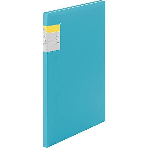 King Jim Clear File KAKIKO 20-Pocket A4 Vertical Light Blue 8632-LB