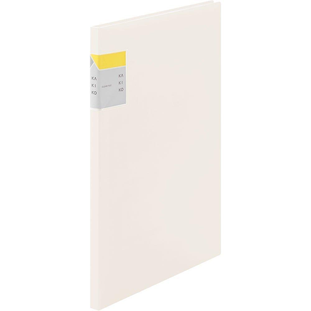 King Jim Clear File KAKIKO 20-Pocket A4 Vertical White 8632-W