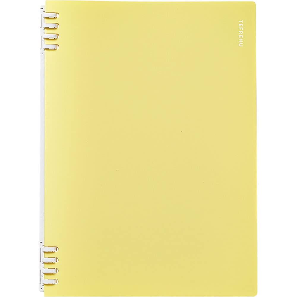 King Jim Ring Notebook Tefren 26-Hole B5 Vertical Yellow CN9855TE-Y