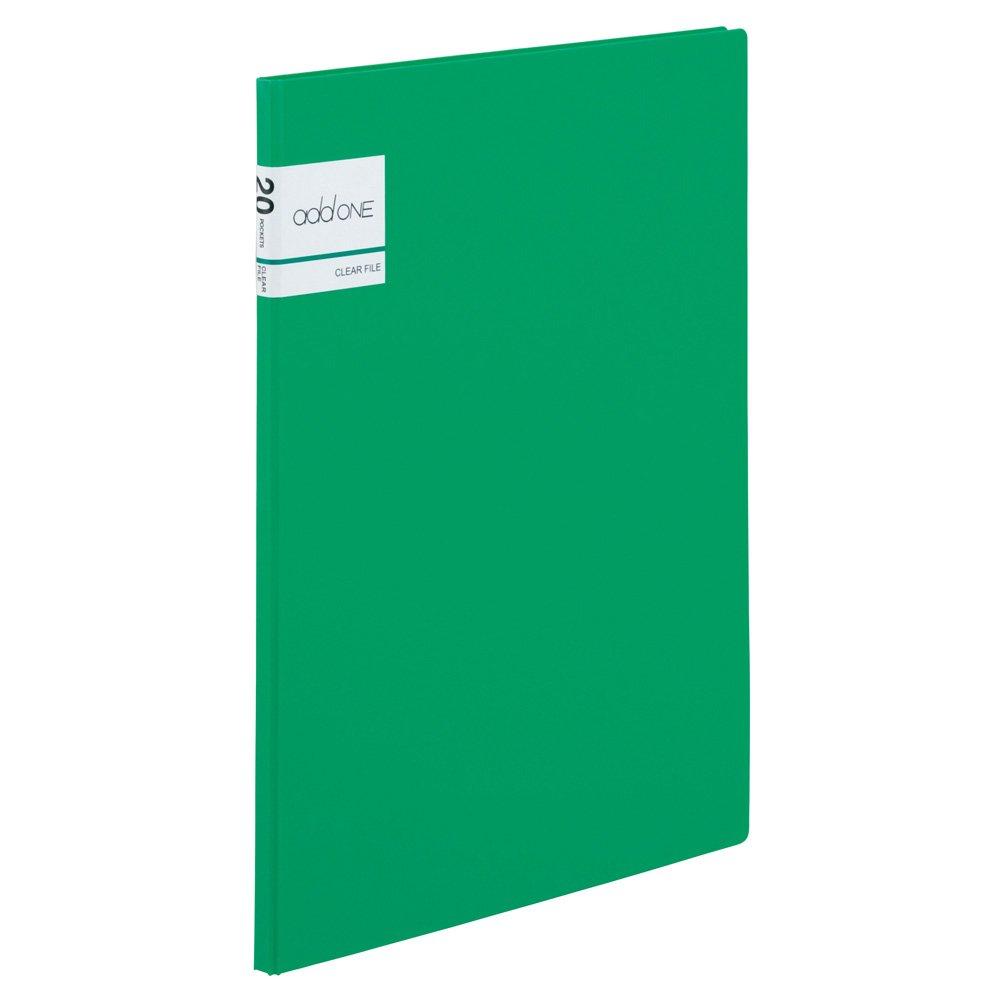 Sekisei Adone Clear File A4-S 20 Pockets Green AD-2021-30