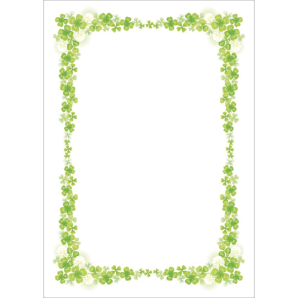 Sasagawa Taka Brand Certificate Paper 10-1703 Clover A4 Size 10 Sheets