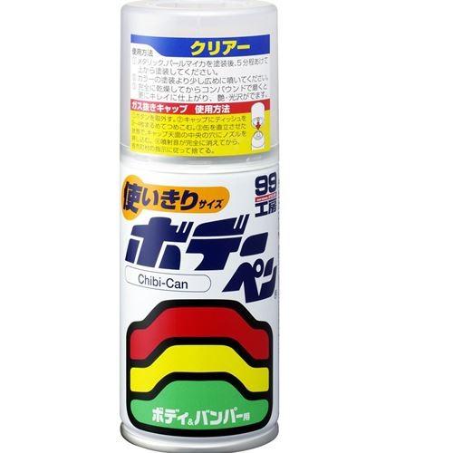 SOFT99 99 Workshop Touch-Up Paint Body Pen Chibi-Can Clear 120ml For automotive bodies, resin bumpers, metal, and wood 08011