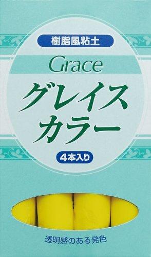 Nissin Associates Resin-Like Clay Grace Color Yellow 30g × 4 Tubes/8613 [Clay Craft/Clay/Resin Clay]