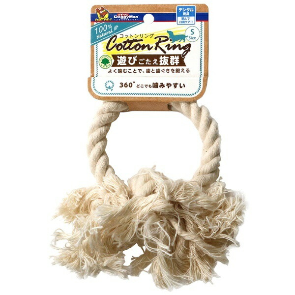 Doggyman Dog Toy Cotton Ring S for Dogs