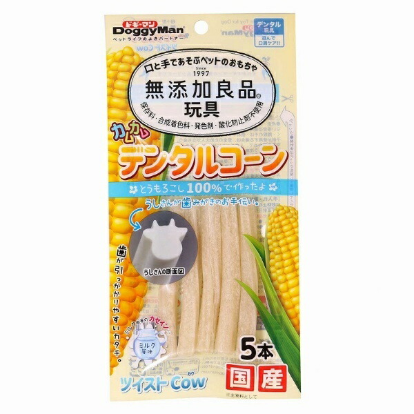 Doggyman Additive-Free Premium Kamkam Dental Cone Twist Cow Milk