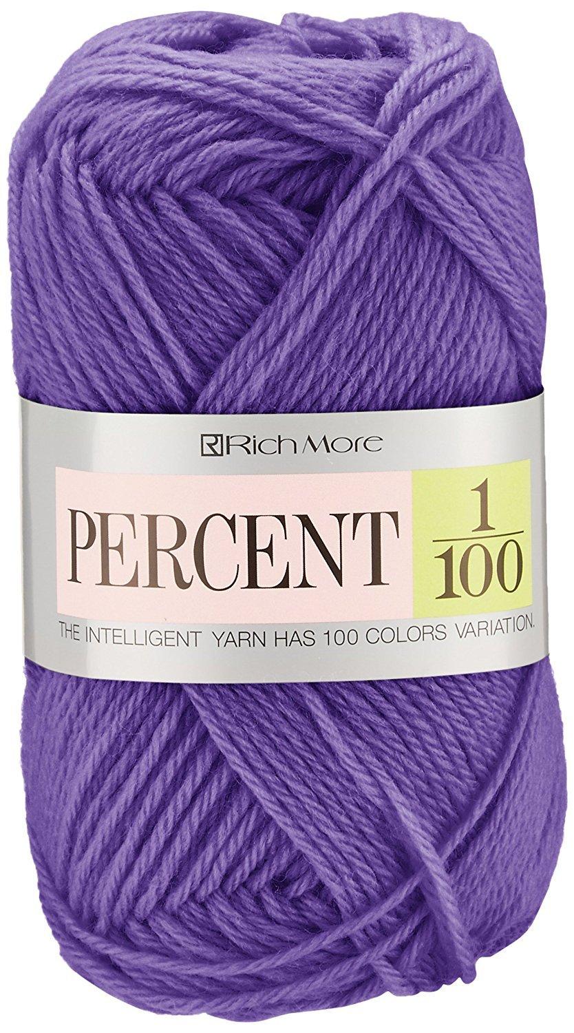 HAMANAKA Richmore Percent Yarn Medium Weight Col.112 Purple Family 40g Approx. 120m 017
