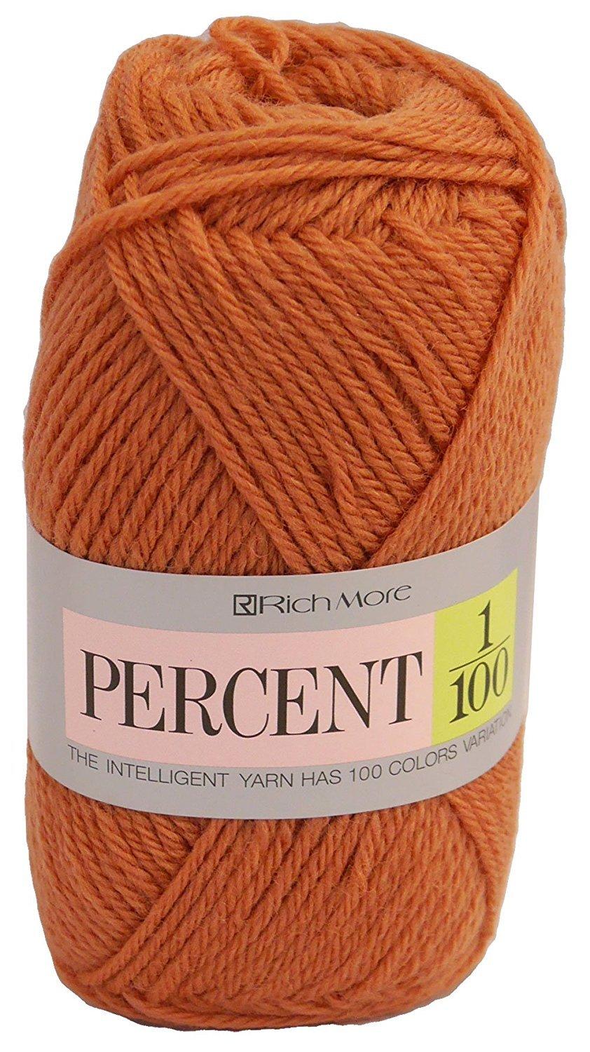 Richmore Percent Yarn Medium Weight Col.115 Orange Family 40g Approx. 120m 017