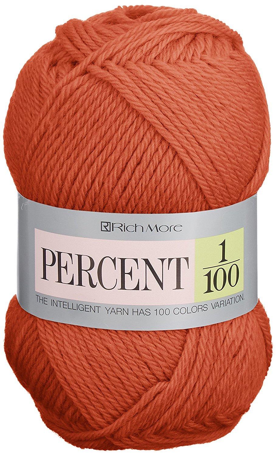 HAMANAKA Richmore Percent Yarn Medium Weight Col.117 Orange Family 40g Approx. 120m 017