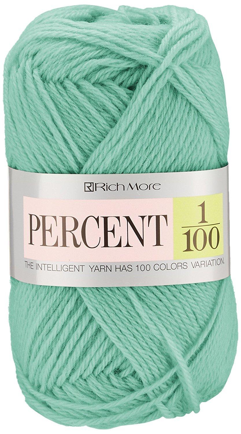 Richmore Percent Yarn, Medium Weight, Col. 35 Yellow-Green, 40g (approx. 120m), 017