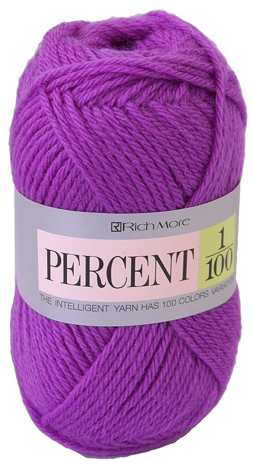 HAMANAKA Richmore Percent Yarn Medium Weight Col.60 Purple Family 40g Approx. 120m 017
