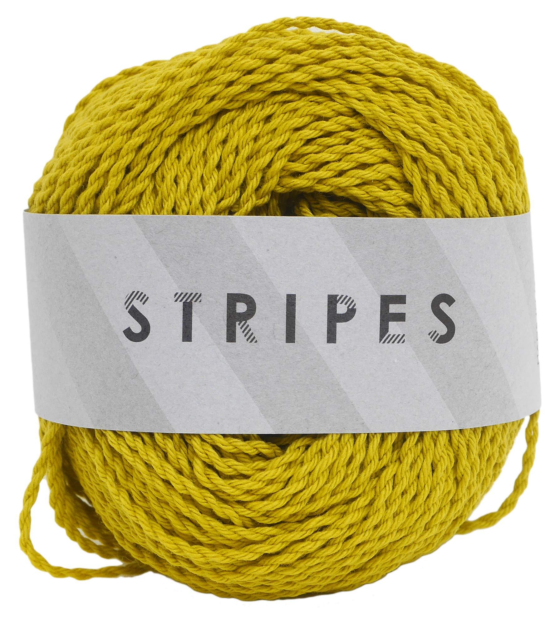 Yokota DARUMA Stripes Yarn Medium Weight Col.5 Yellow Family 30g Approx. 58m 3010