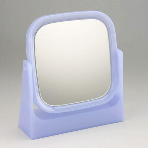 Yamamura Pale Color Square Stand Mirror S Blue YF-600 Mirror/123*123mm