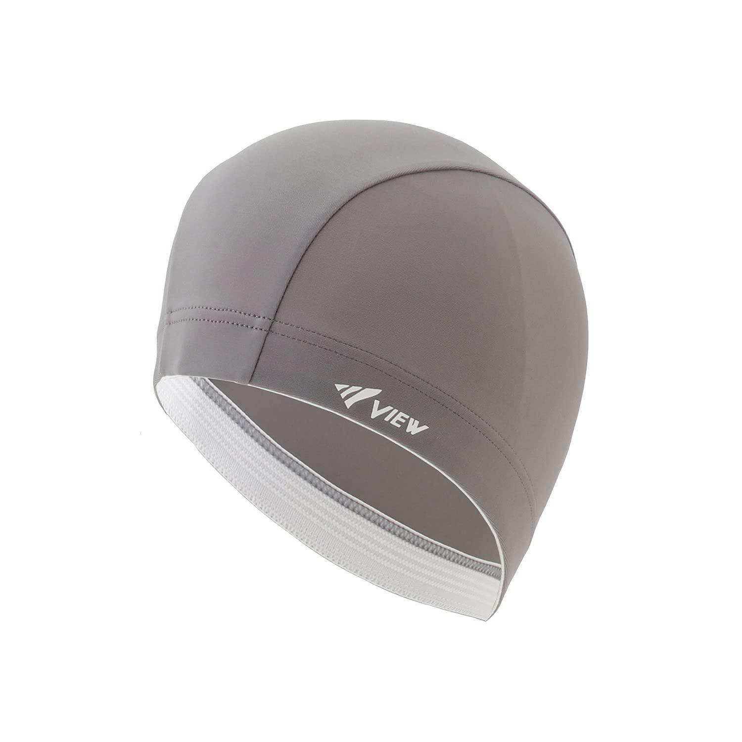 VIEW Swimming Cap Two-Way Cap for Adults Gray V52 GY