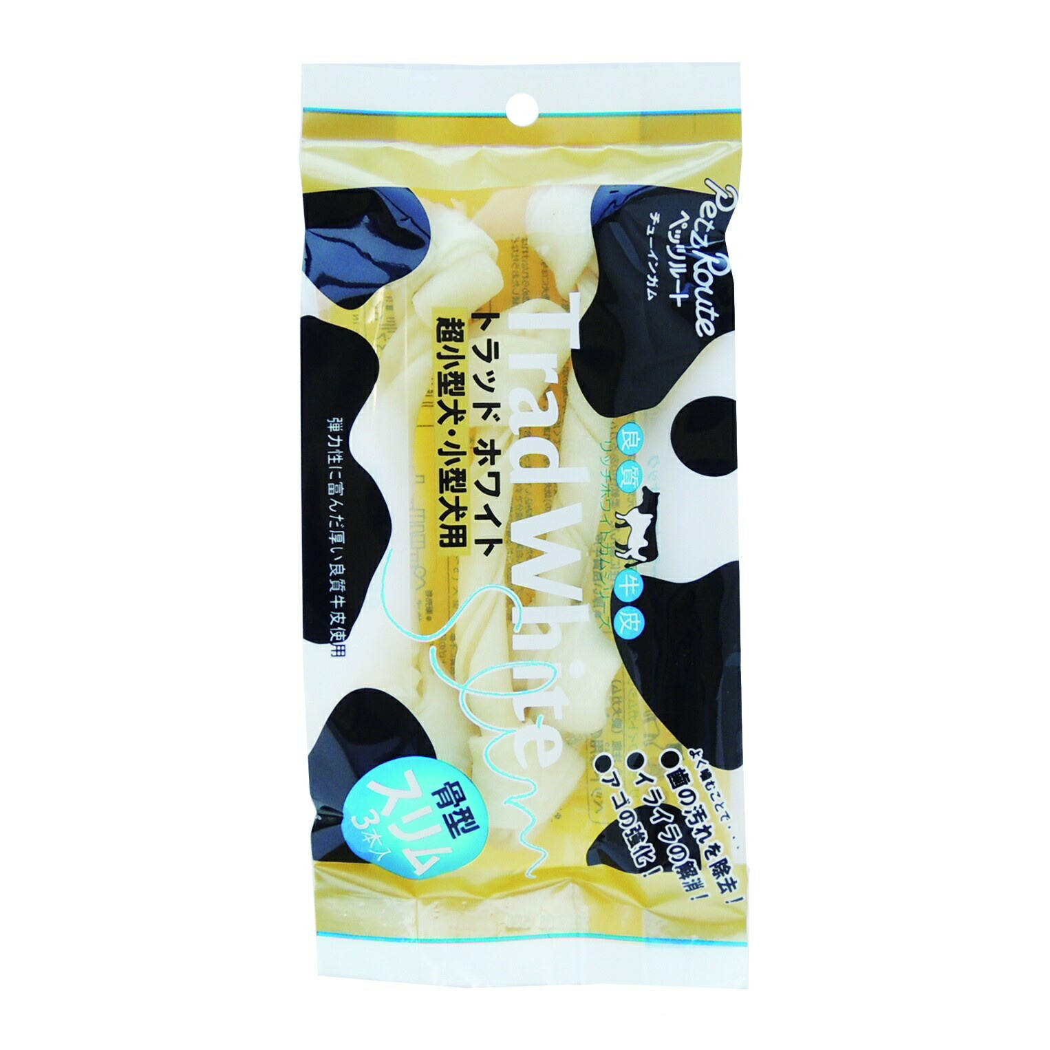 Pets Root Trad White Gum Bone-Shaped Slim 3-Pack