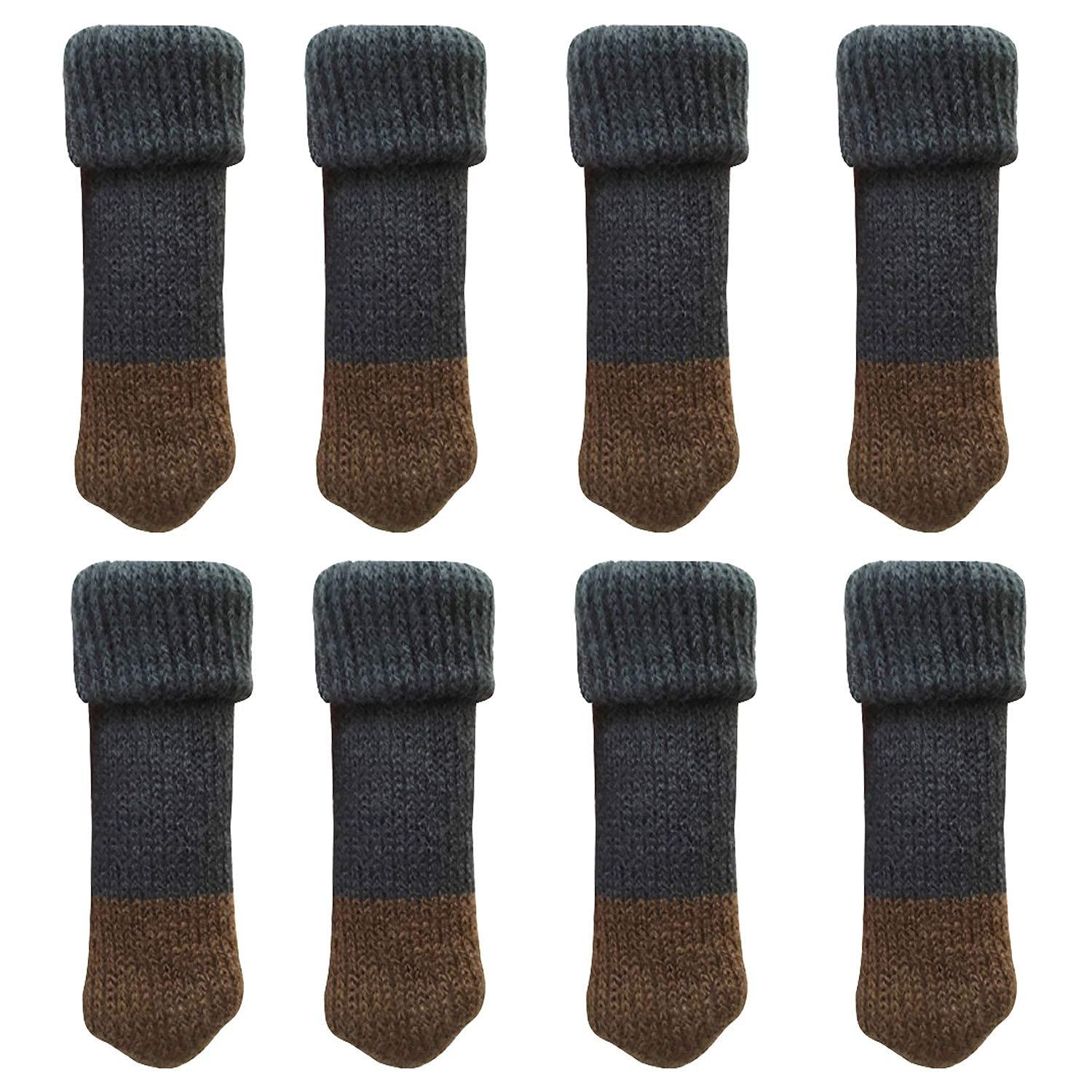Toyo Case Chair Leg Covers Noise & Scratch Prevention Chair Socks 4 Pairs (1 Chair Set) Navy CSK-NV 8 Pairs