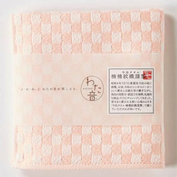 Kusunohashi Monori Handkerchief Towel Wataoto Shushi Weave Pink Approx. 25×25cm 1-61157-86-P