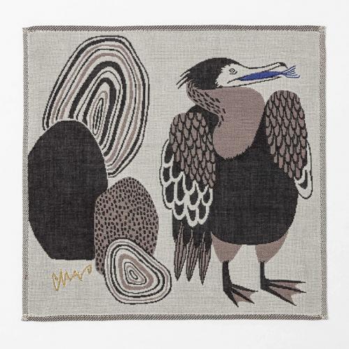 moritaMiW Triple Gauze Handkerchief Handkerchief The Grinning Ones by the Riverbank