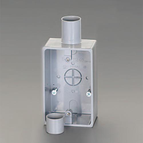 φ16mm Exposure Box (for VE Pipe / Single Direction) Gray