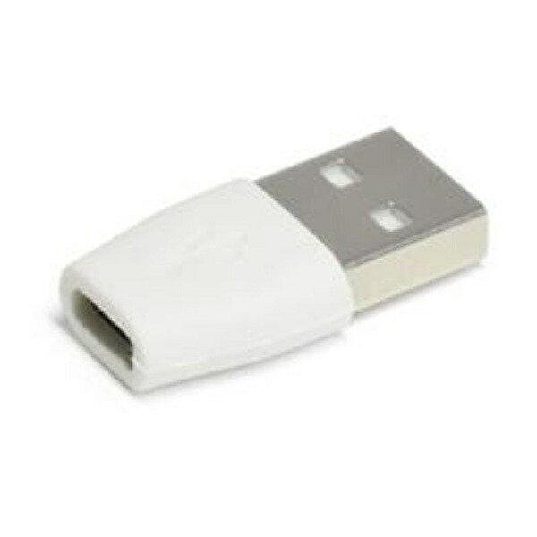Japan Trust Technology microUSB to USB 2.0 (Type A) Adapter (White) MUU20A-WH