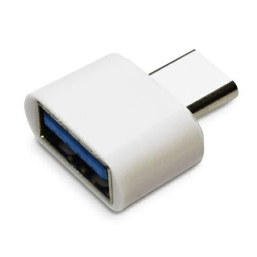 Japan Trust Technology OTG USB Type-A to USB Type-C Adapter (White) OTGU2TC-WH