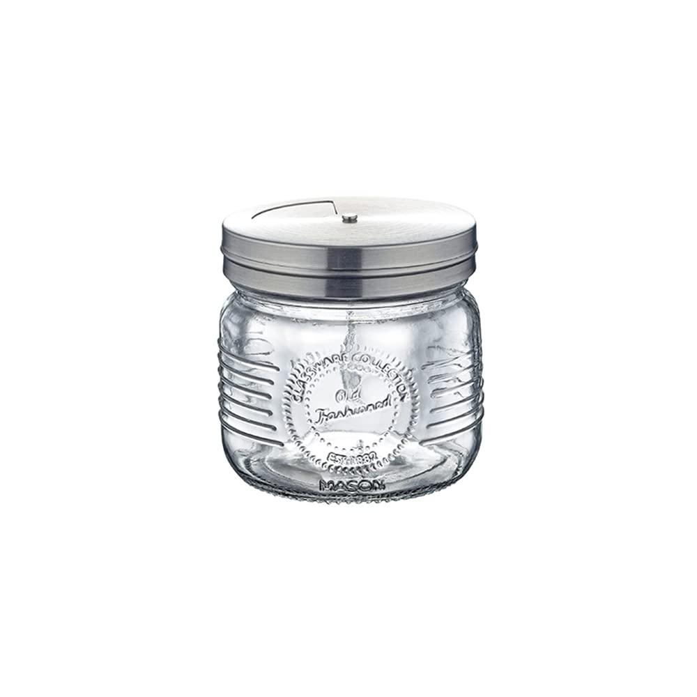 Sato Metal Industries SALUS Spice Jar Glass L Old Fashioned